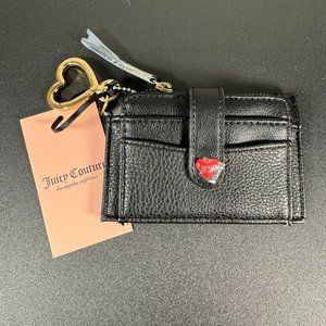 Juicy Couture Black Liquorice Follow Your Heart Tab Elongated Wallet - NWT